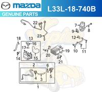 Elettrovalvola di spurgo originale Mazda CX-7 2007-2009 L33L-18-740B