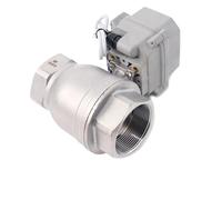 Elettrovalvola DN40 SS304 da 110 V a 220 V con attuatore con coppia di 15 Nm, 2/3/5/7 fili di controllo con feedback del segnale for acqua, olio, gas(BSPT_AC110V TO 230V_CR202)