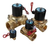 Elettrovalvola elettrica 1/4" 3/8" 1/2" 3/4" 1" BSP DN8/10/15/20/25/50 normalmente chiusa pneumatica per acqua olio aria 12 V 24 V 220 V (corpo in rame-ac220v, DN25)