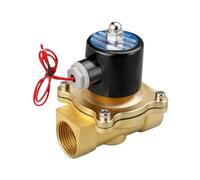 Elettrovalvola Elettrica 1/4 "3/8" 1/2 "3/4" 1 "DN8/10/15/20/25/50 Pneumatica Normalmente Chiusa For Acqua Olio Aria 12V 24V A Prova Di Perdite, Risparmio Idrico(DN8,12V)