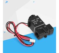 Elettrovalvola Elettrica 2/2 Vie 1/4 Pollice DC 24V in Plastica con Buon Sigillo e Grande Ventilazione per Sistemi Idraulici Pneumatici Industriali con Filettatura PT per Acqua Aria Olio