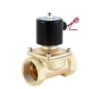 Elettrovalvola elettrica da 2 "" for acqua DN50 elettrovalvola normalmente chiusa in ottone 220V 12V 24V(BSP-230VAC-NBR-SEAL)