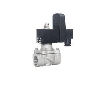 Elettrovalvola elettrica da 2 pollici for acqua con timer acciaio inossidabile 230VAC 12VDC 220VAC 24VDC normalmente chiusa(BSP_24VDC_150DEGREE CENTIGRADE)