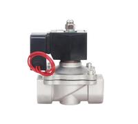 Elettrovalvola elettrica for acqua da 3/8 pollici 220v 12v in acciaio inossidabile normalmente chiusa non calda DIN IP65 impermeabile(2W-10 EPDM,NPT_24VDC)
