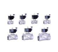 Elettrovalvola elettrica impermeabile in acciaio inox 1/2" 3/4" 1" 2" DN15 DN20 DN25 IP65 bobina ad alta temperatura 12V 24V 220V (1/2", EPDM-Seal_110VAC_Normally Open)
