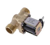 Elettrovalvola elettrica in ottone 1PC DC 12V 24V AC G1/2 ''elettrovalvola elettrica in ottone for scaldabagno solare Connessione rapida(24V)