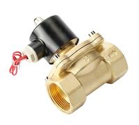 Elettrovalvola elettrica in ottone da 1/4" 3/8" 1/2" 3/4" 1" 2" DC12V DC24V AC220V 110V Elettrovalvola normalmente chiusa for acqua, olio e aria(Npt-380vac,1-1/2 inch)