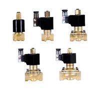 Elettrovalvola elettrica in ottone normalmente aperta N/O 12V 24V 220V 110V Valvola pneumatica 1 pz(110v,DN25)