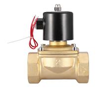 Elettrovalvola Elettrica Normalmente Chiusa DN50 2 220 V CA - Corpo in Ottone, Controllo Acqua e Fluidi - Valvola di Arresto Automatico per Irrigazione e Uso Industriale