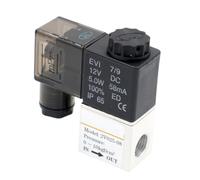 Elettrovalvola elettrica pneumatica da 12 V, 24 V, 220 V, 2 posizioni, 2 porte, valvola magnetica per aria normalmente chiusa, 6 mm, 8 mm, connessione a tubo flessibile (4 mm-4 mm, AC110 V)