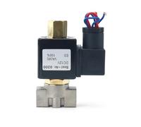 Elettrovalvola Elettrovalvola a solenoide in acciaio inossidabile normalmente aperta AC220V DC12V da 1/4" SS 304(Ac220v,With FC 10mm)