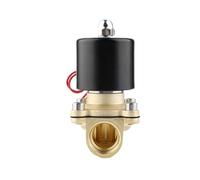 Elettrovalvola, Elettrovalvola elettrica in ottone da 1/8" 1/4" 3/8" 12V 24V 220V 110V Elettrovalvola normalmente chiusa for acqua, olio e aria(Bsp-12vdc,3/8 Inch)