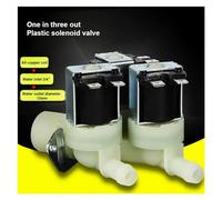 Elettrovalvola, Elettrovalvola in plastica uno su tre Distributore d'acqua for macchina da caffè Valvola di ingresso acqua Resistenza alla temperatura 100 ℃ 12 24 V 220,Resistente Alla Corrosione(ACD