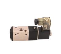 Elettrovalvola, Elettrovalvola pneumatica elettrica 3V110-06 Valvola magnetica for aria a 3 vie e 2 posizioni con controllo del gas Bobina CC/CA Raccordi for tubi flessibili(With Light,AC220V)