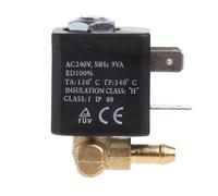 Elettrovalvola for generatore di aria e vapore in ottone G1/8" a cannula normalmente chiusa N/C AC 220V-240V
