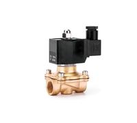Elettrovalvola impermeabile IP65 a 2 vie da 1/2 "1" 2 "pollici acqua 220V 12V 24V 110V ottone normalmente chiusa(3/8 inch,120VAC_NORMAL CLOSED)