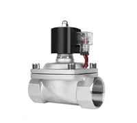 Elettrovalvola impermeabile normalmente chiusa da 2" DN50 Elettrovalvola in acciaio inossidabile con indicatore di alimentazione a LED 24 V 12 V 220 V 110 V(G-220VAC-NBR-SEAL)