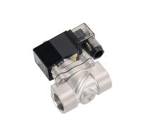 Elettrovalvola in acciaio inossidabile da 1/2", elettrovalvola normalmente chiusa impermeabile con indicatore di alimentazione a LED, 24 V, 12 V, 220 V, 110 V(Npt-24vdc-nbr-seal)