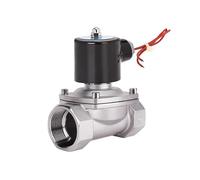 Elettrovalvola in acciaio inossidabile da 2" normalmente chiusa DN50 Interruttore di controllo della tubazione Valvola dell'acqua Acqua Olio Aria 220V 24V 12V(G-380VAC)