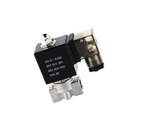 Elettrovalvola in acciaio inossidabile for olio e acido da 1/4" 16 bar normalmente chiusa tipo filettatura G 24 V CC 220 V CA(24VDC,DIN coil)