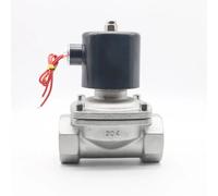 Elettrovalvola in acciaio inossidabile normalmente chiusa 220V 24V 12V for acqua e aria, filettatura femmina G&BSP DN40 DN50(Dn40,DC12V)