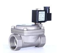 Elettrovalvola in acciaio inossidabile normalmente chiusa ad alta pressione da 1-1/4" 1,6 MPa Elettrovalvola Pilot Formula 0927(12VDC-VITON-SEAL)