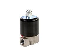 Elettrovalvola in acciaio inossidabile normalmente chiusa/aperta da 1/8" 1/4" 110 V 220 V 12 V 24 V(1/8",BSP_220VAC_NORMALLY OPEN)