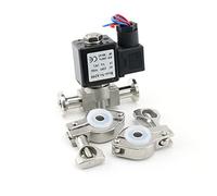 Elettrovalvola in acciaio inossidabile normalmente chiusa DN8 VX2120-08-SS-NC 12V 220V 1 pz(With Pc8mm,AC220V)