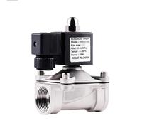 Elettrovalvola in acciaio inox 304 2W 1/4"; 3/8"; 1/2"; 3/4"; 1"; normalmente chiusa pneumatica for acqua, olio, aria 220 V(2w250-25(dn25))