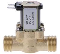 Elettrovalvola in ottone, 4 vie DC12V/DC24V/AC220V, costruzione completamente in rame, bimetallico resistente al calore, per sistemi solari di riscaldamento dell'acqua (DC24V)