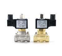 Elettrovalvola in ottone/acciaio inossidabile normalmente aperta for alte temperature DN15 DN20 con guarnizione FKM DC24V DC12V 220V 1 pz(Brass-ac220v,DN20)