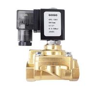 Elettrovalvola in ottone ad alta pressione a 2 vie da 50 bar for aria argon azoto G1/2 "valvola normalmente aperta GPE-15K for soffiatrice(AC220V)