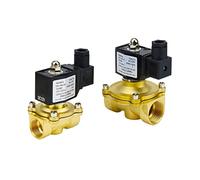 Elettrovalvola in ottone normalmente chiusa con guarnizione NBR/FKM DN15 DN20 DN25 12V/24V/220V 1 pz(NBR SEAL-AC220V,DN15)