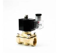 Elettrovalvola in ottone normalmente chiusa da 1/2", elettrovalvola in ottone impermeabile IP65 con indicatore di alimentazione a LED, 380 V CA.(BSPT-380VAC-VITON-SEAL)