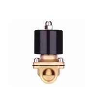 Elettrovalvola in ottone normalmente chiusa DN8 DN10 DN15 DN20 DN25 N/C Valvola pneumatica for acqua olio aria 12V/24V/220V/110V(12v-3a-china,DN25)