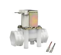 Elettrovalvola in plastica con filettatura interna G1/2 DN15 Valvola di ingresso e scarico acqua RO DC12V DC24V AC220V(Pressure Type,24V_NORMALLY CLOSED)