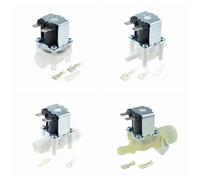 Elettrovalvola In Plastica Elettrica 12V 24V 110V 220V Normalmente Chiusa 1/4 3/8 1/2 12mm Tubo Maschio Femmina Valvola Di Flusso Di Ingresso Aria Acqua(1PC 04 Male Valve,DC 24V)