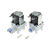 Elettrovalvola in plastica elettrica 12V 24V 220V normalmente chiusa 1/4" 3/8" tubo flessibile connessione rapida sistema di osmosi inversa for acqua RO(1PC For 1I4 OD Hose,AC 220V_NORMALLY CLOSED)