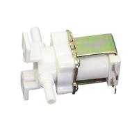 Elettrovalvola in plastica for macchina for acqua pura NC/NO tipo RO HSY7 con staffa verticale da 1/4" (6,5 mm), AC220V DC12V DC24V(N-p,220V,Closed)