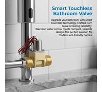 Elettrovalvola induzione ottone DN15 1/2 pollice per bagno per wc uso