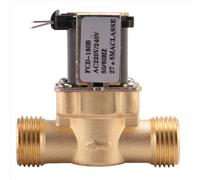 Elettrovalvola magnetica in ottone normalmente chiusa da 1/2 pollice CA 220 V per pompe per il controllo dell'acqua nell'industria chimica dei liquidi