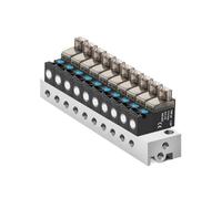 Elettrovalvola Miniaturizzata Ad Alta Frequenza A 2 Vie E 2 Posizioni, Valvola Aria Da 10 Mm, Valvola Di Controllo 30 Hz, 24 V, 12 V, 6 V, Vuoto(L-10 Stations 4mm)