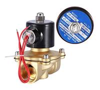 Elettrovalvola N/C DN25,220V Solenoide pneumatico in ottone NPT da 1 ", comando acqua elettrico a 2 vie a 2 posizioni a comando diretto normalmente chiuso, per aria, gas, liquido, acqua