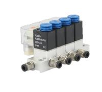 Elettrovalvola normalmente chiusa 2V025-06 AC220V DC12V24V valvola combinata multidirezionale pneumatica magnetica 2V025-08(6F,AC110V 4mm fittings)