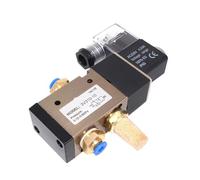 Elettrovalvola normalmente chiusa 3V310-10 AC 110 V 220 V 380 V DC 12 V 24 V Valvola di inversione elettromagnetica for componenti pneumatici(3V310-10NC AC110V,10mm fittings)