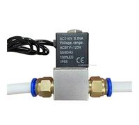 Elettrovalvola Normalmente Chiusa Da 1/4" DC 12V 24V Bobina Di Posizione Pneumatica Lega Interna Elettrica AC 110V 220V For Aria, Acqua E Olio(4mm,DC 24V)