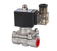Elettrovalvola normalmente chiusa da DN15 a 50 AC 110 V 220 V 380 V 24 V DC 12 V 24 V 1 pz(Ac 220v-120 Celsius,1-1/4inch)