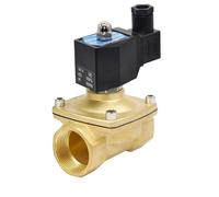 Elettrovalvola normalmente chiusa impermeabile IP65 da 1-1/2" 220 V 110 24 12 elettrica in ottone for esterni(NPT-380V-VITON-SEAL)