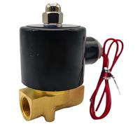 Elettrovalvola normalmente Chiusa in Ottone DN6/8/10/15/20/25 1/4 "3/8" 1/2 "3/4" 1 "12V 220V 24v 110v Pneumatica for Acqua Olio Gas Elio(G_12V_Aluminum Alloy)