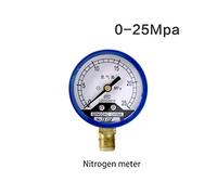 Elettrovalvola, Ossigeno/acetilene/propano/azoto Misuratore di portata di gas flussometro Dial Manometro Manometro riduttore di pressione Weld, Costruzione solida(Nitrogen 0 25Mpa)